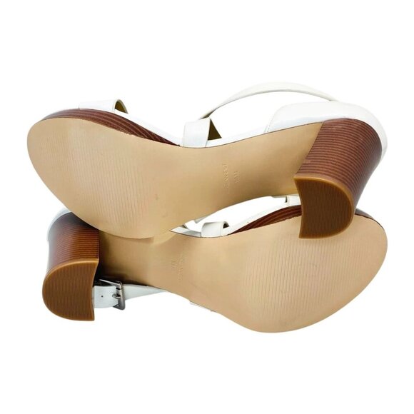 Nine West Deanne Size 10 Strappy Platform Heels Evening Party Sandals Open Toe - Picture 10 of 10